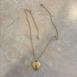 1/20 12K Gold Heart Locket Necklace